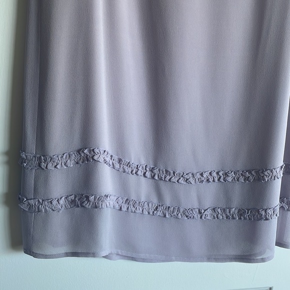 Lavender silk skirt_made in France - Picture 2 of 3